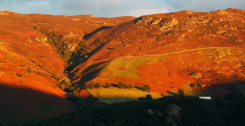 Last light on Castlerigg Fell