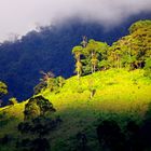 Last light on the mountains of Colombia