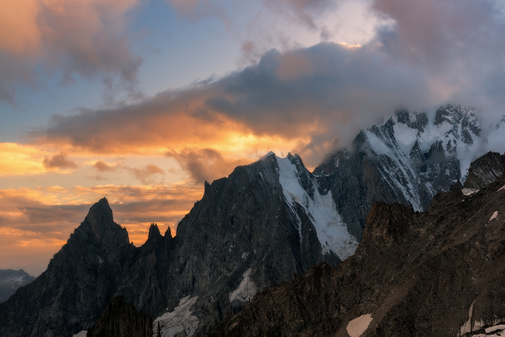 Last light on top of Europe