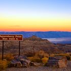 Last rays of the day overlooking Death Valley