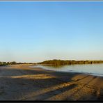 Last sunbeams at Port Clinton Beach