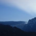 Last Sunbeams on the clouds