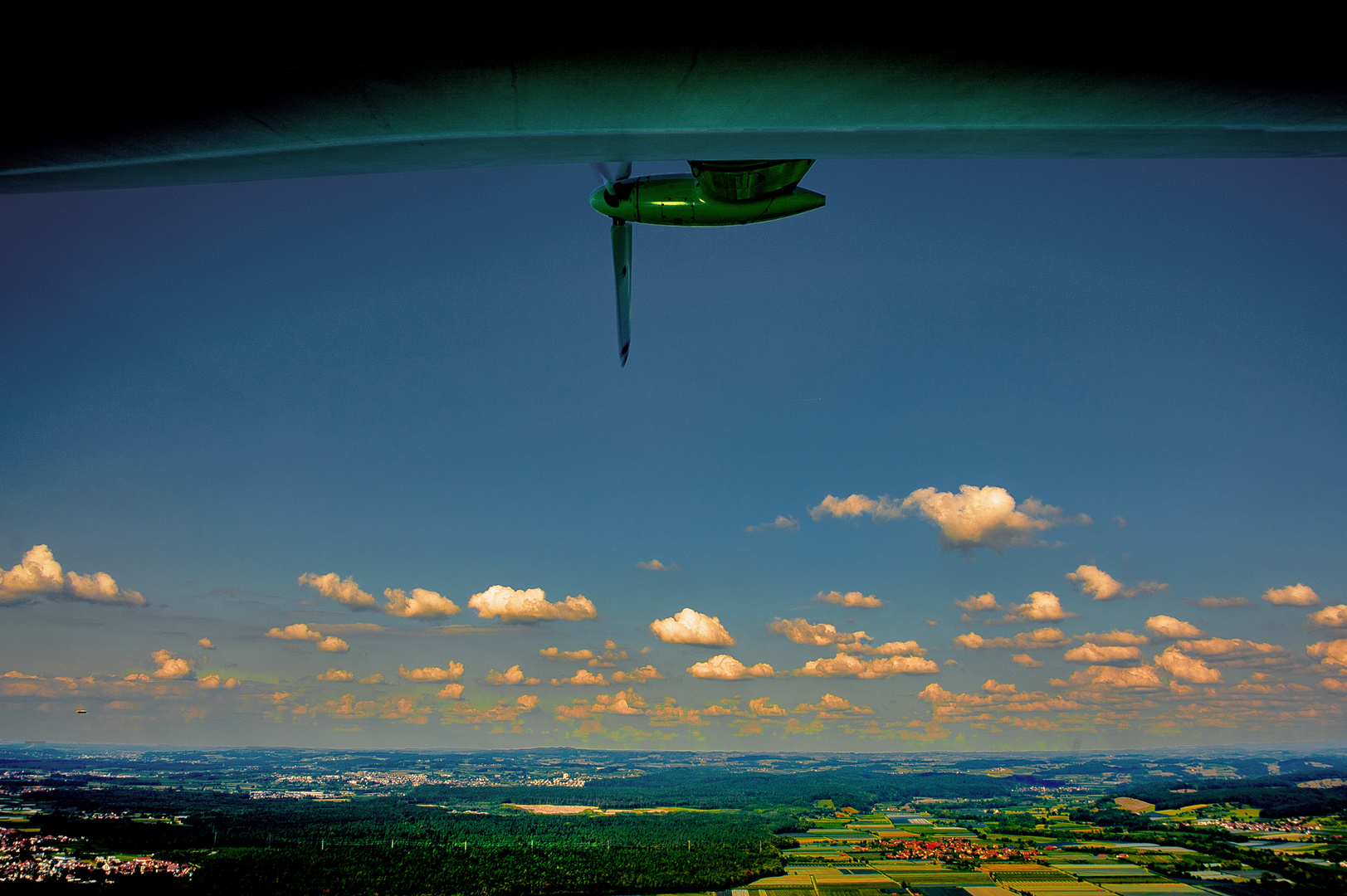 Last view before landing the Zeppelin