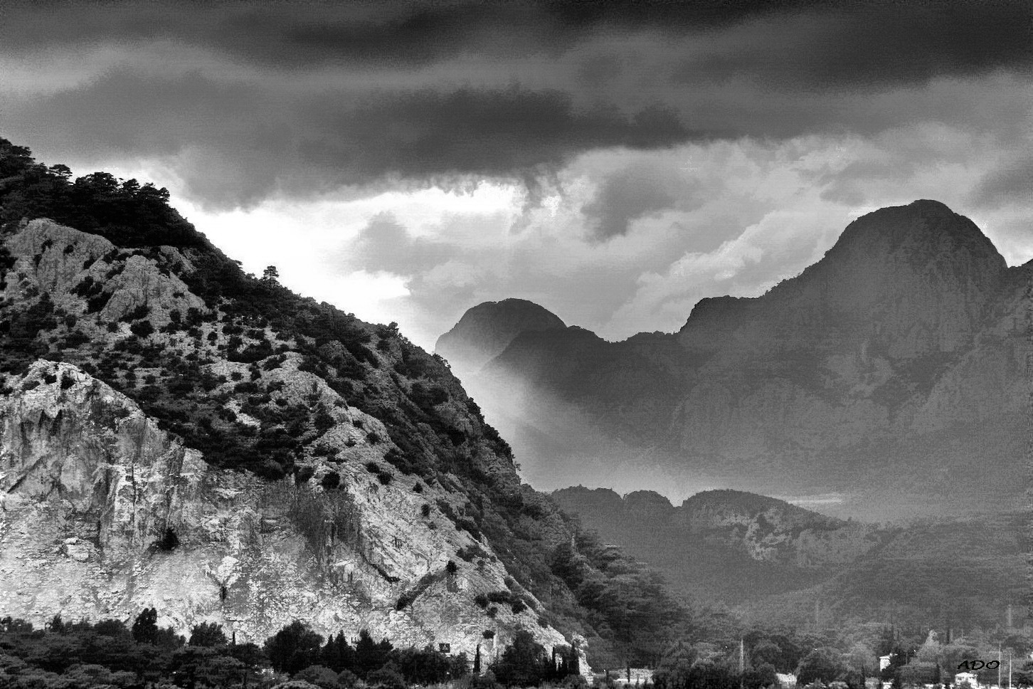 Last View of the Turkish Coast (monochrome)