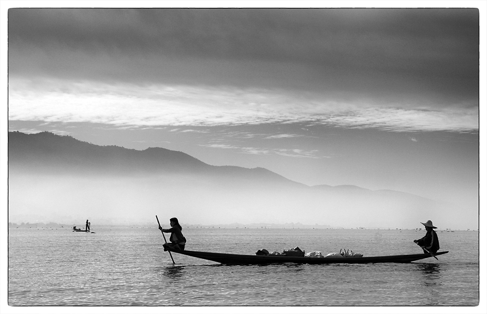 Lastkahn auf dem Inle-See