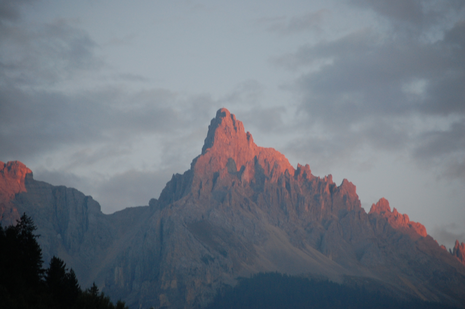 Latemar im Abendrot