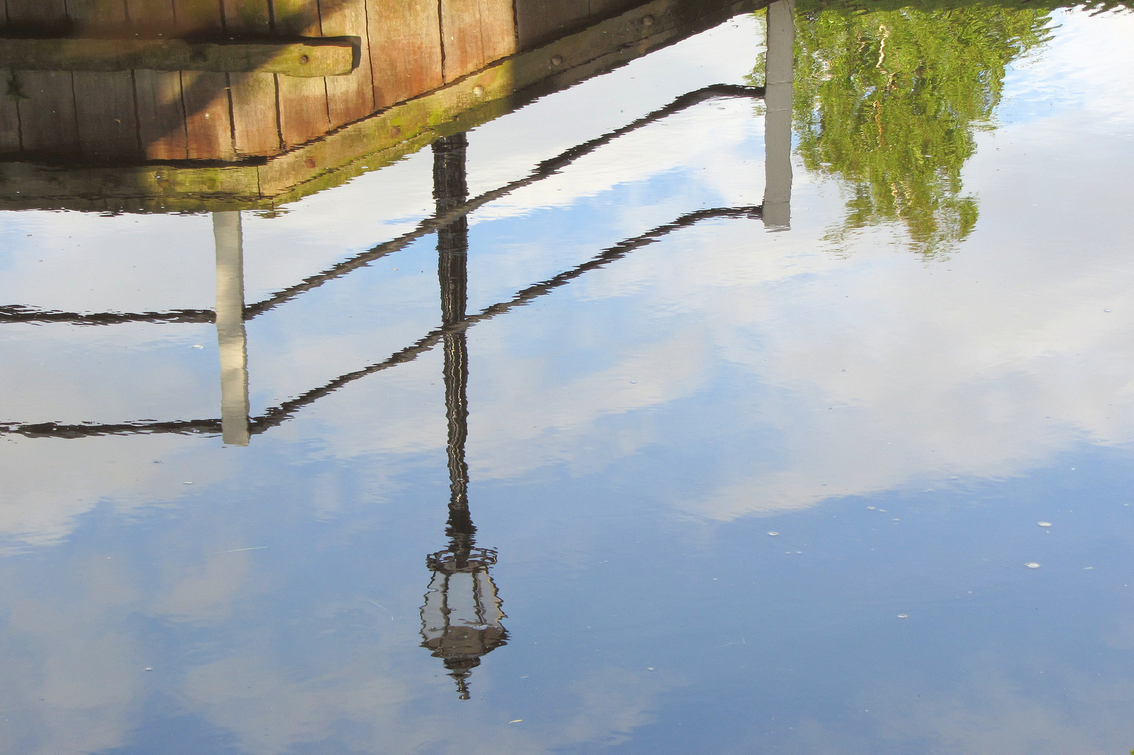 Laterne am Hauptkanal in Papenburg