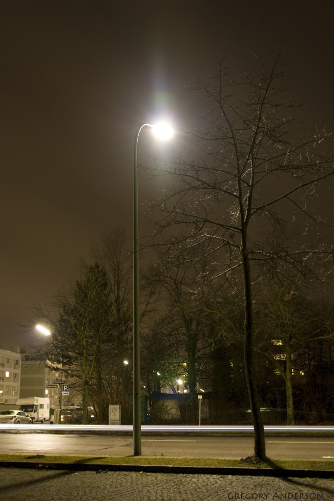 Laterne bei Nacht - München