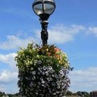 Laterne mit Blick auf den Hafen von Weymouth, Dorset