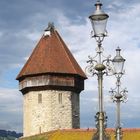 Laternen. Am Wasserturm in Luzern