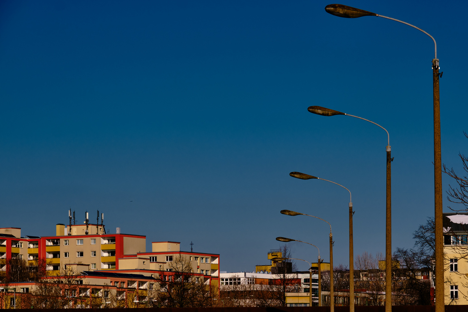 Laternen an der Gedenkstätte Berliner Mauer