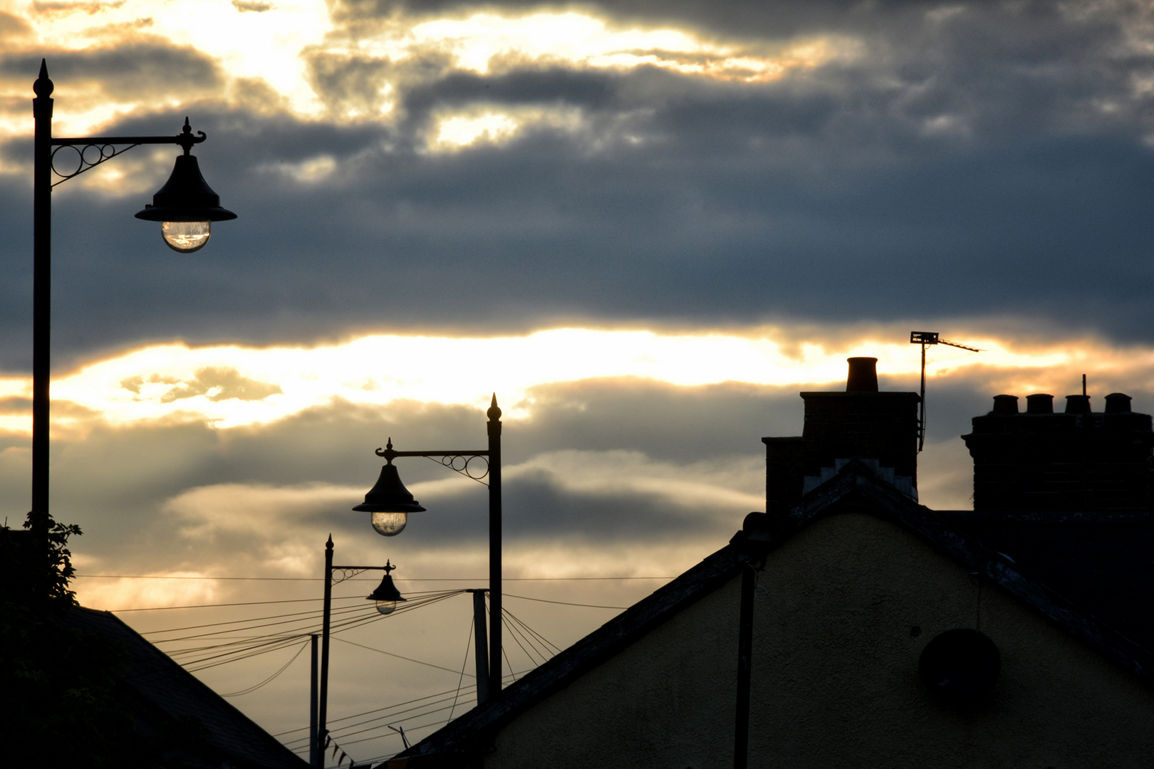 Laternen im Licht der Abendsonne