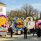 Laternenausstellung auf dem Münsterplatz während der Basler Fasnacht