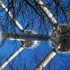 L'atomium par une glaciale journée d'hiver