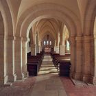 LAÎTRE-SOUS-AMANCE, Église Saint-Laurent: Vorhalle (Narthex), Blick nach Osten