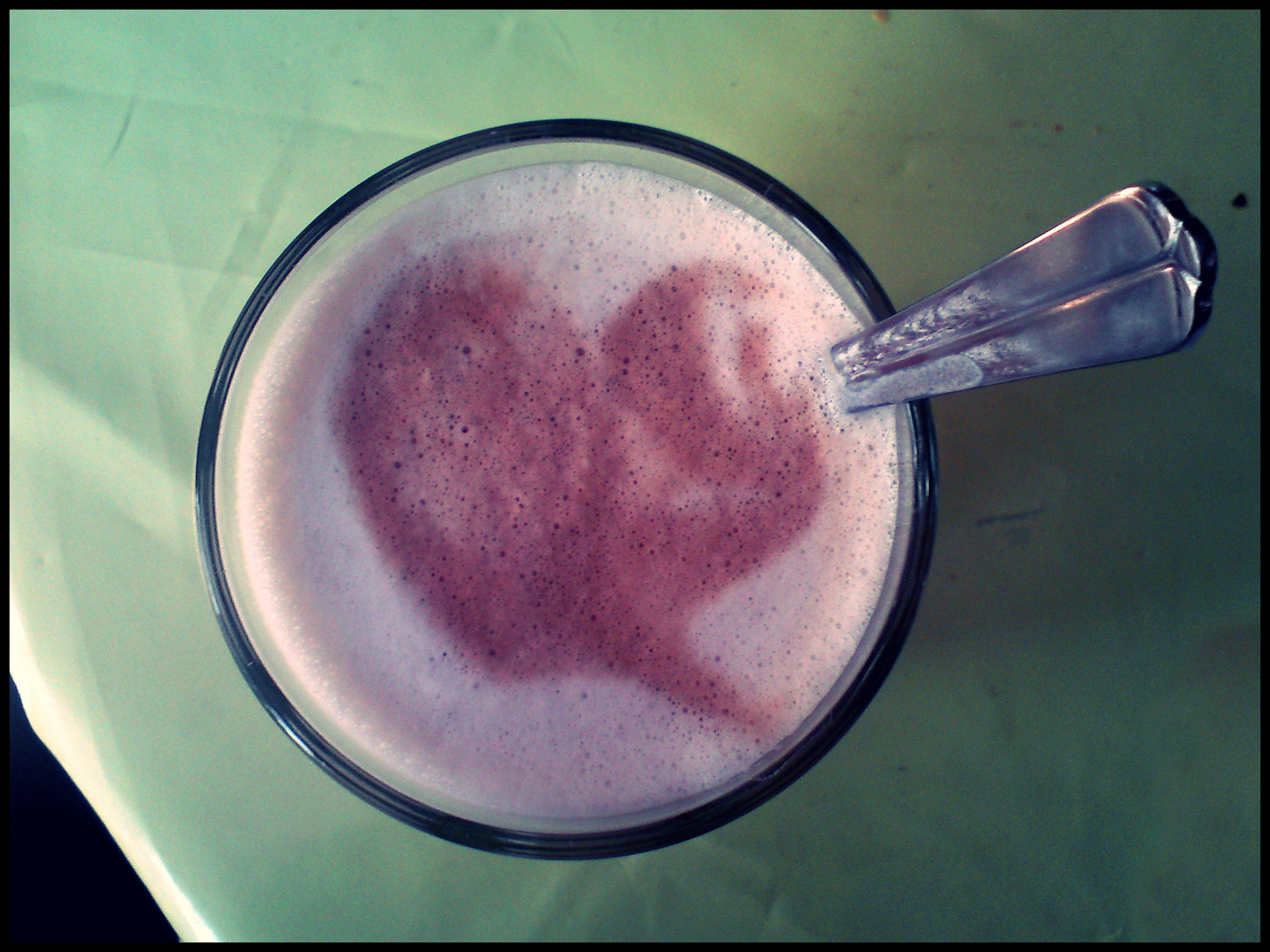 Latte mit Liebe .