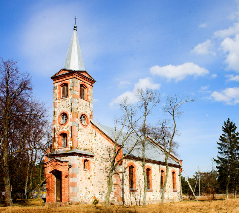 LATVIA, The Church in city Kolka.