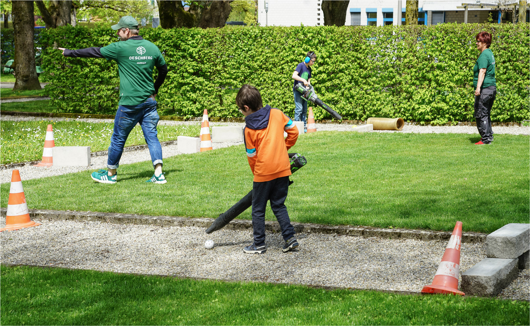 Laubbläser-Golf