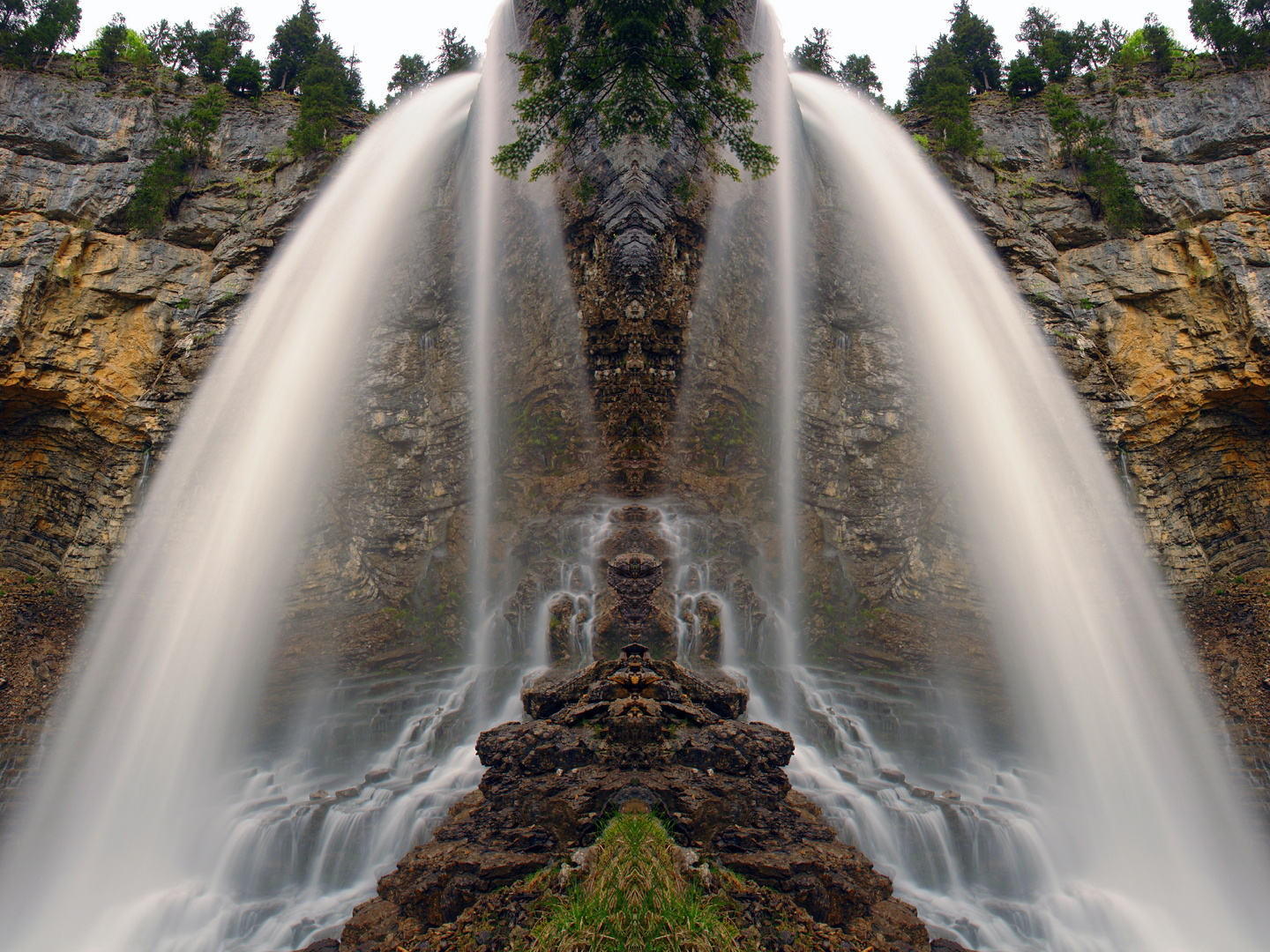 Laublis-Wasserfall beim Schneckenloch, Österreich