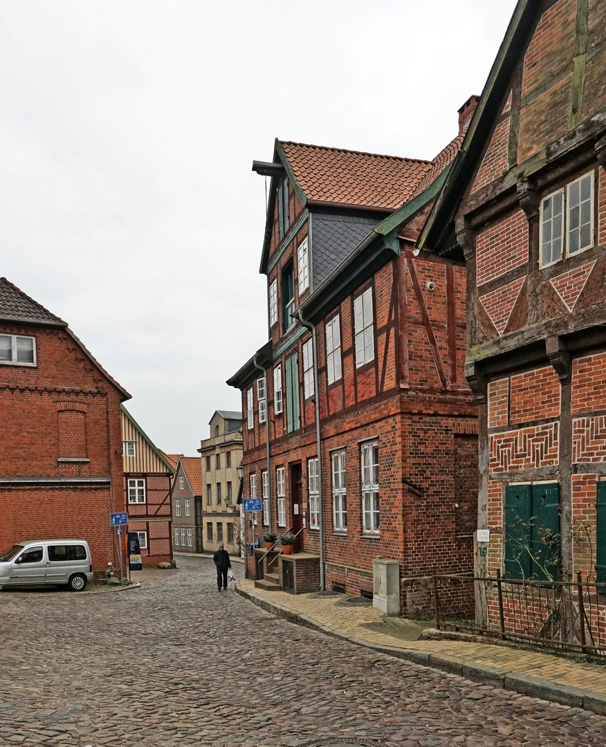 Lauenburg Altstadt im Winterschlaf