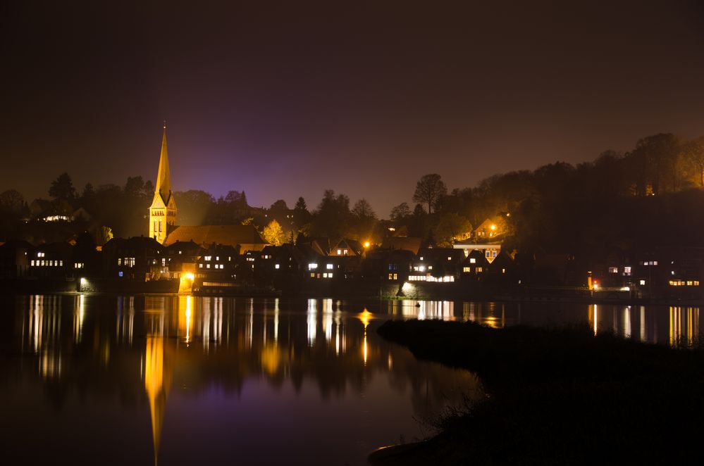 Lauenburg bei Nacht