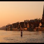 Lauenburg im Sonnenuntergang