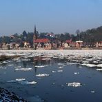 Lauenburg im Winter.