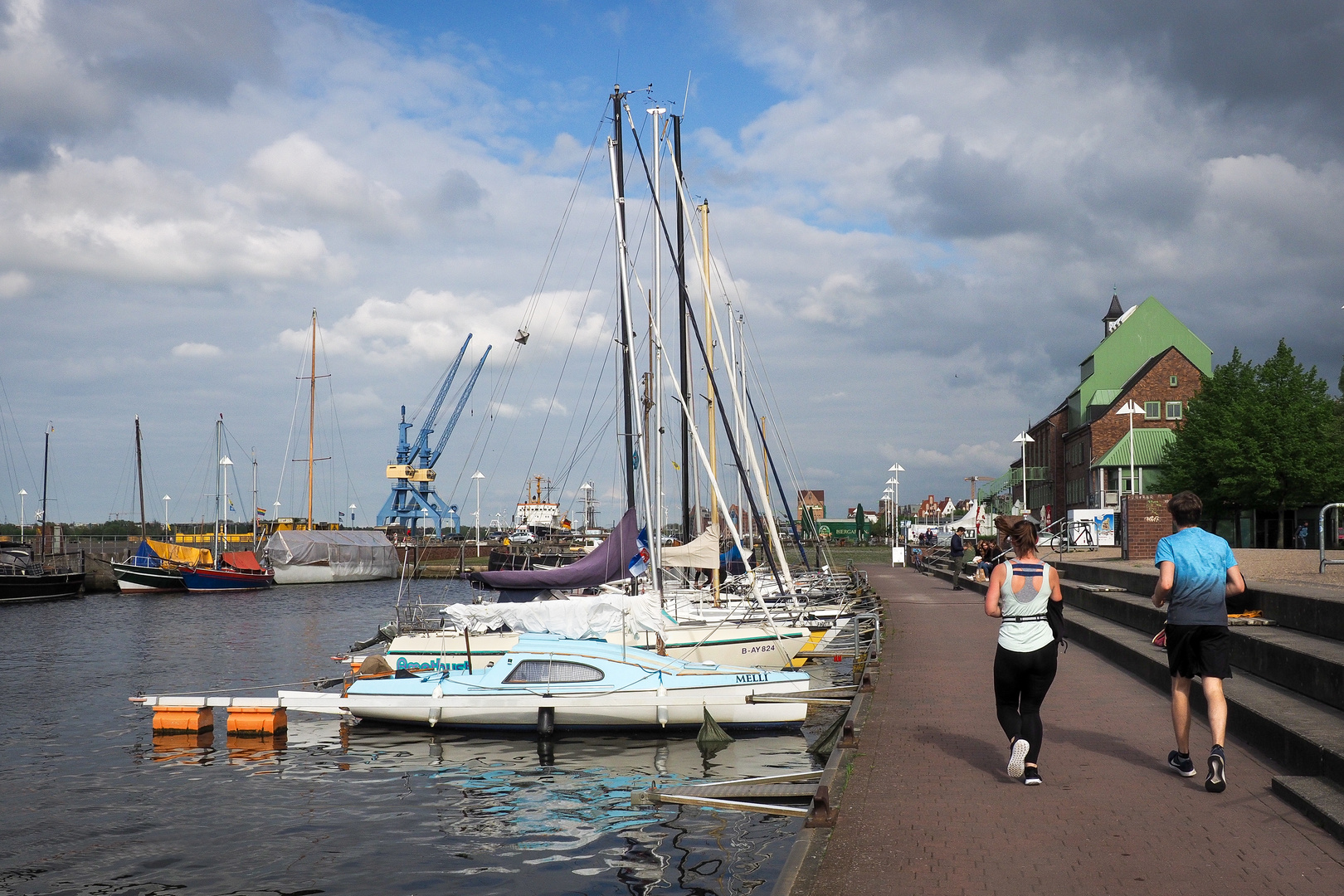 Laufen im Stadthafen Rostock