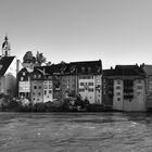 Laufenburg in Schwarz-Weiß 