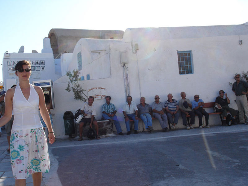 "Laufsteg in Oia" - Santorini