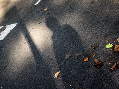 laughing autumn shadow