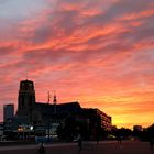 Laurenskerk im Sonnenuntergang