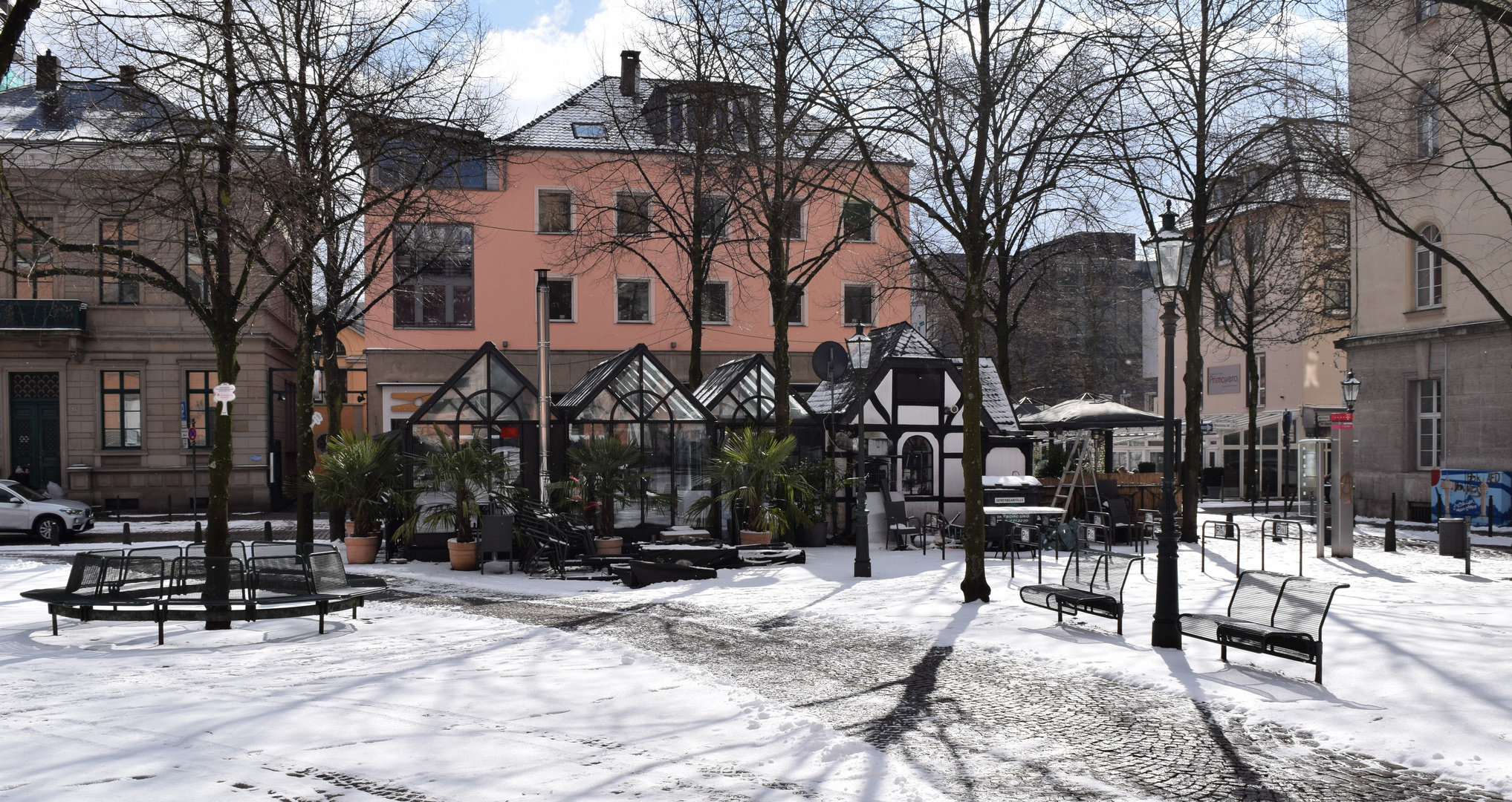 Laurentiusplatz im Winter