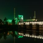 Lausward Kraftwerk bei Nacht