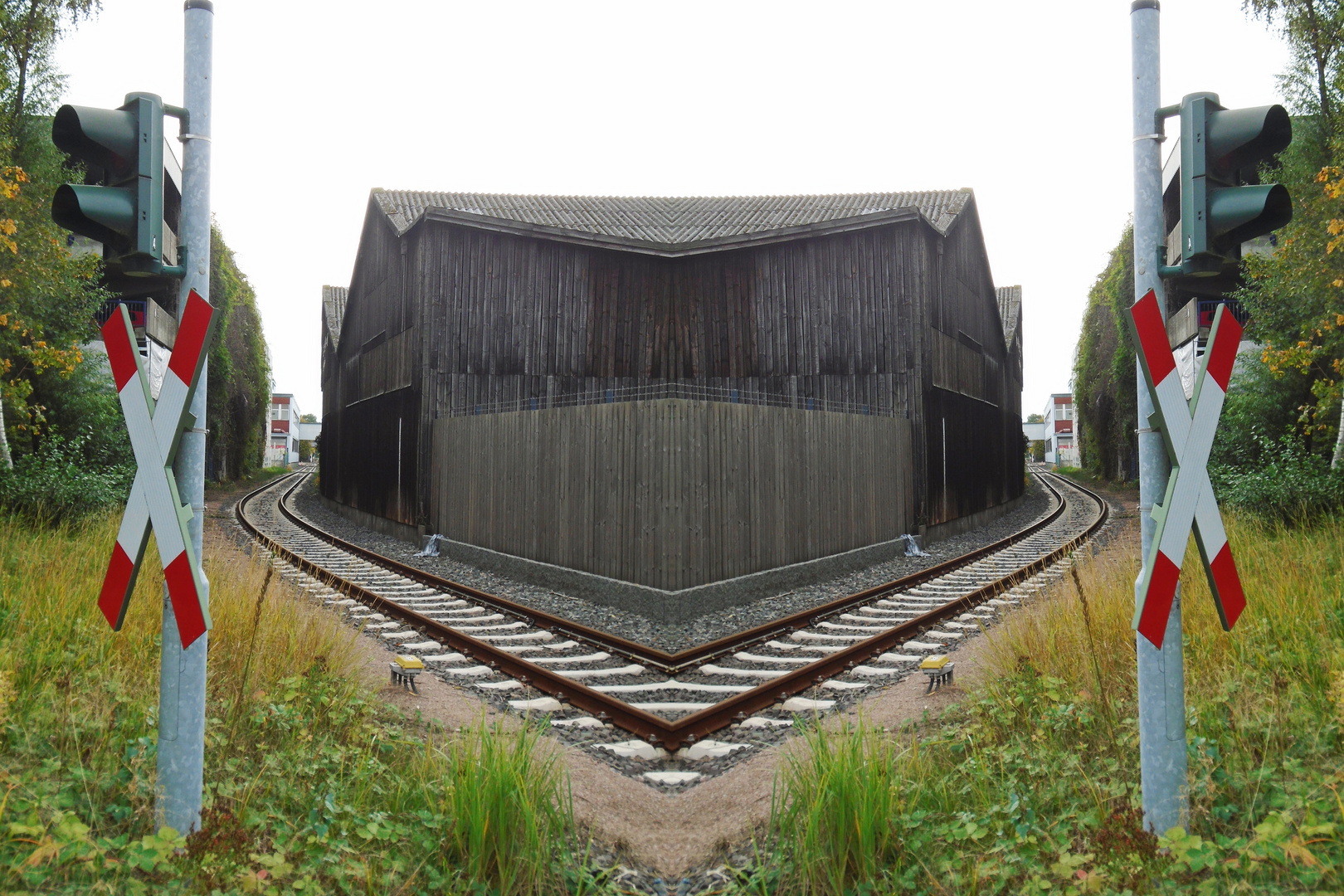 Laut Plan sollte die Bahntrasse anders verlaufen.......