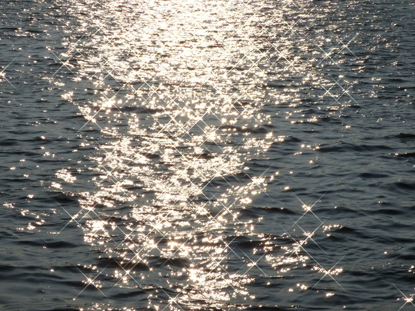 lauter Sternchen auf dem Wasser :-)