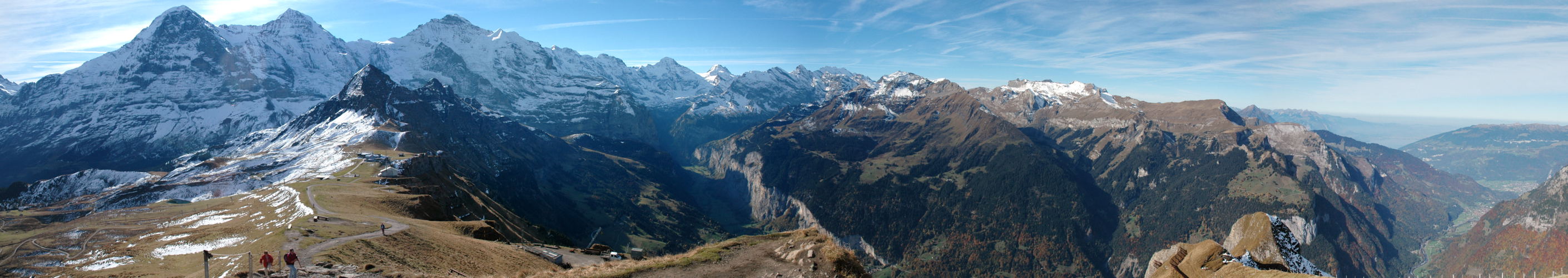 Lauterbrunnental mit Eiger, Mönch und Jungfrau