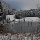 Lautersee vor Wetterstein im Winter