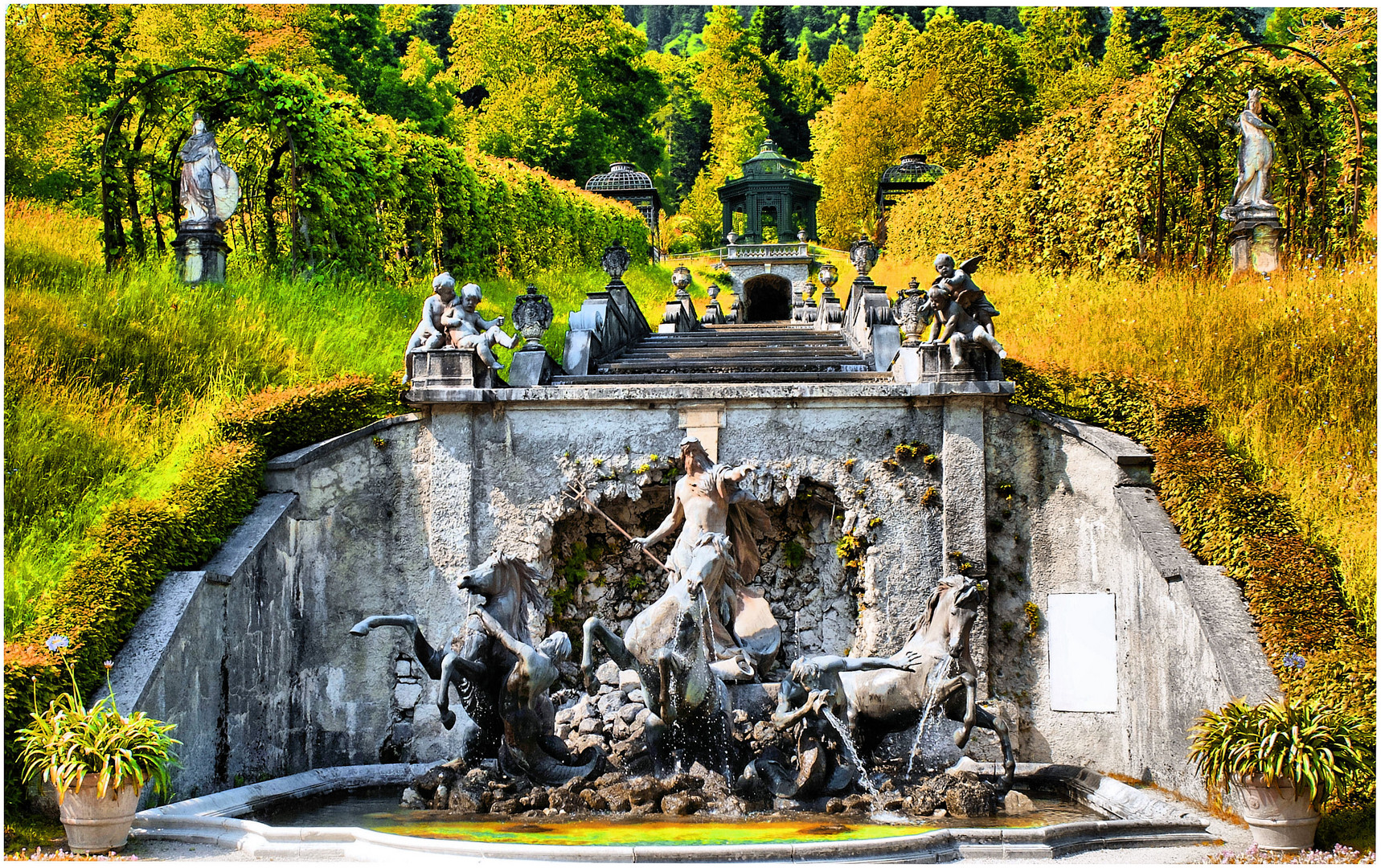 L'automne à Linderhof