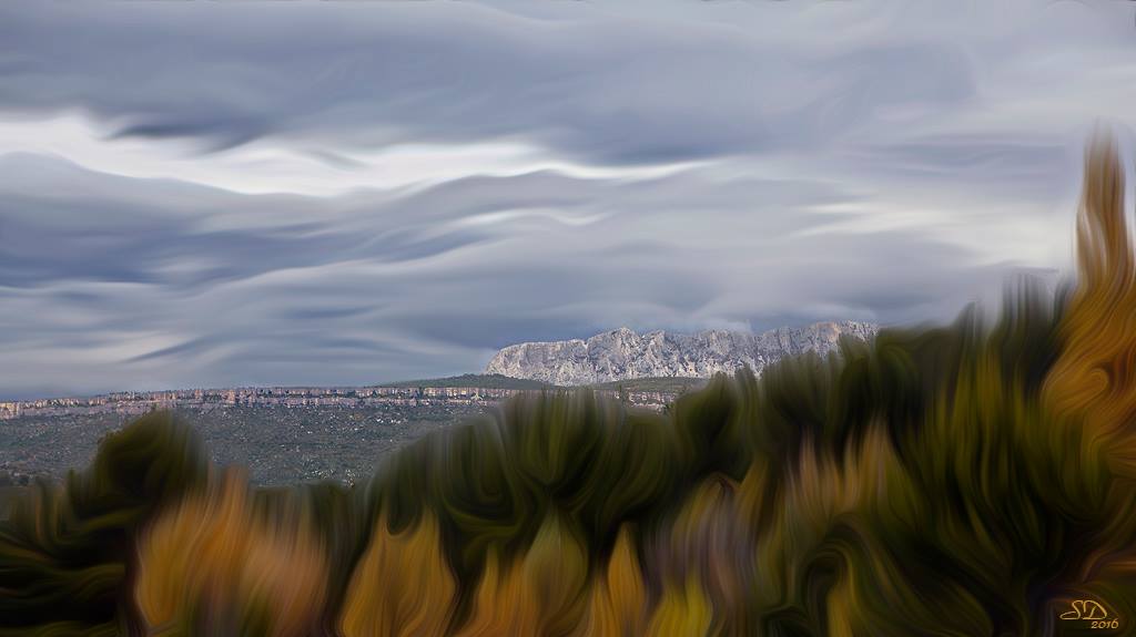 L'automne et Sainte Victoire