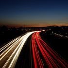 L'autoroute A1 en direction de Genève, Suisse