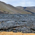 Lava am Vulkanausbruch auf der Halbinsel Reykjanes