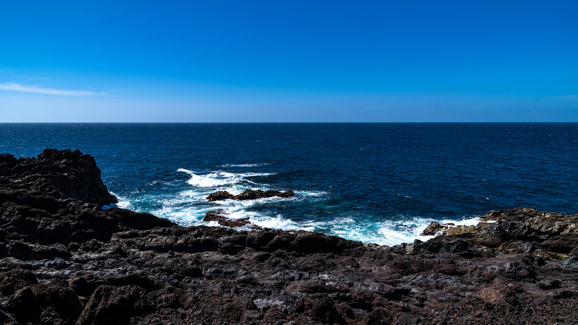 Lava Felsküste, Lanzarote