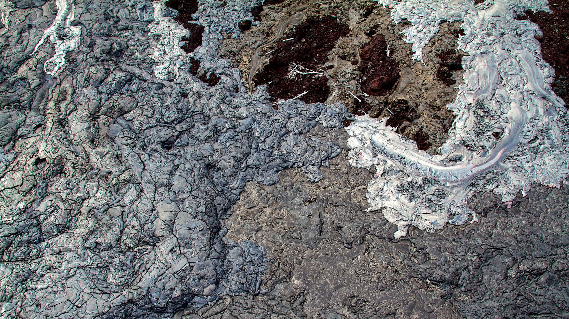 Lava field from heli