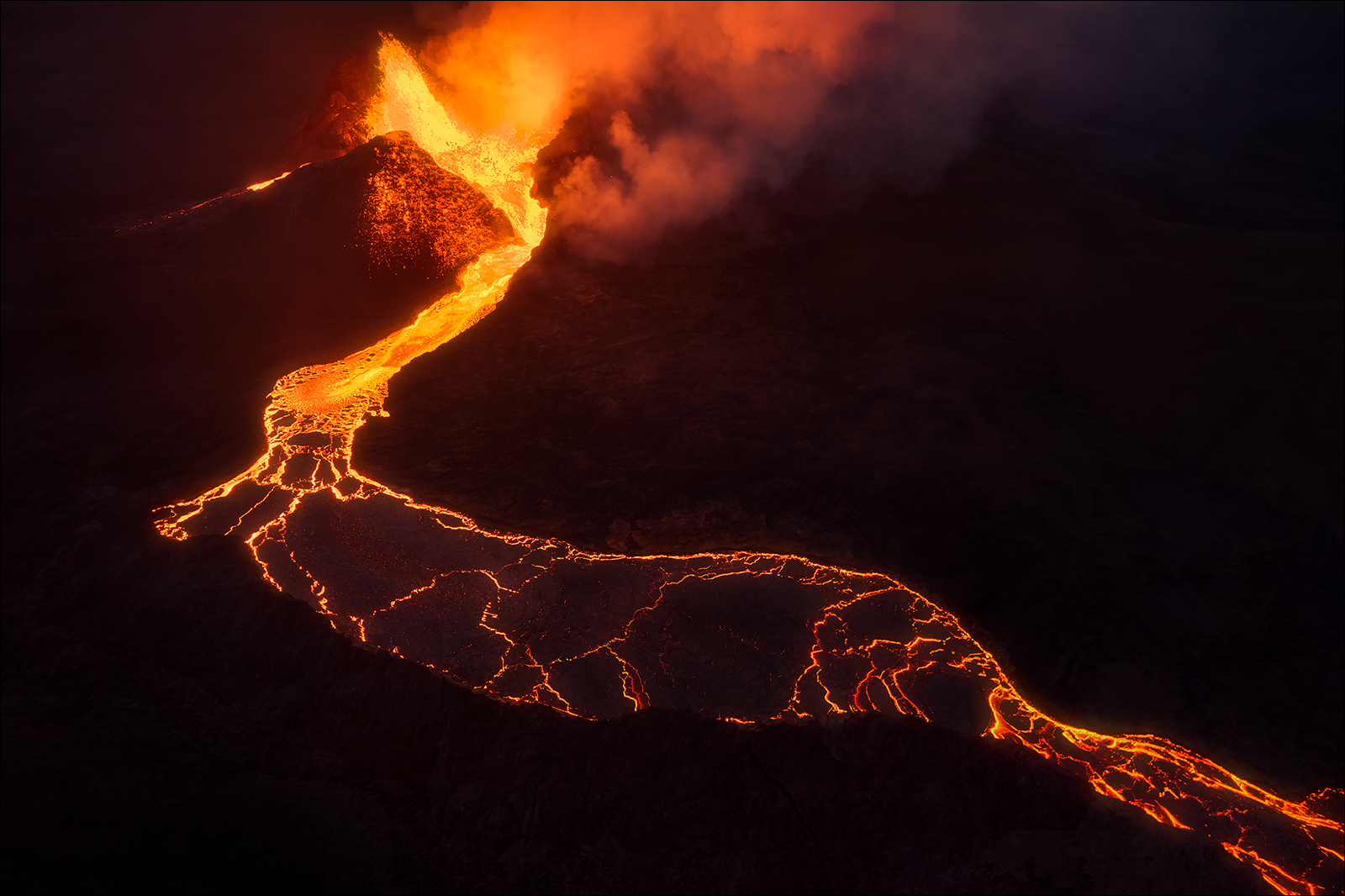 [ ... lava flow ]