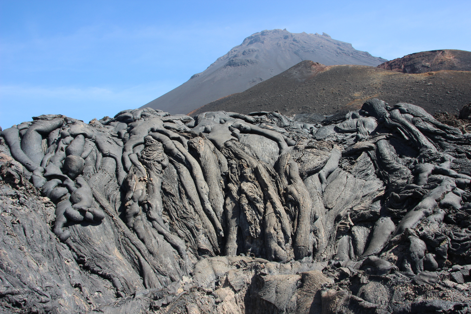 Lava-Formation vor dem Pico do Fogo - Kapverden