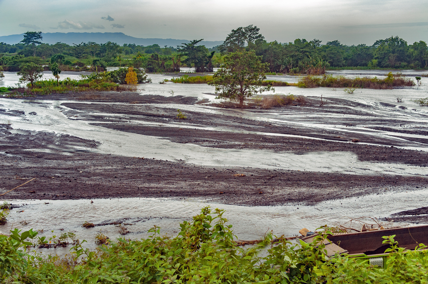 Lava stream from Gunung Agung