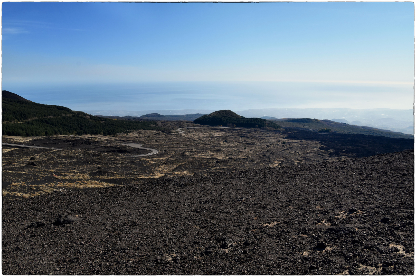 Lavafeld auf dem Ätna