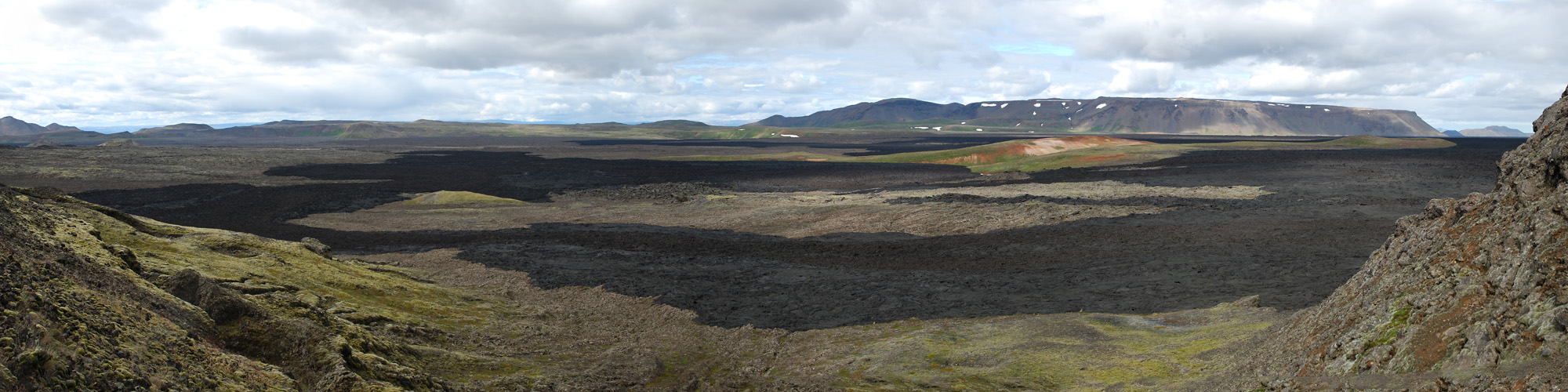 Lavafelder des Krafla Vulkansystems