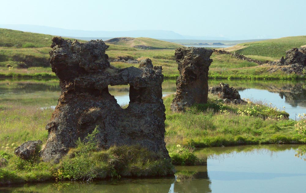 Lavaformationen im Mývatn